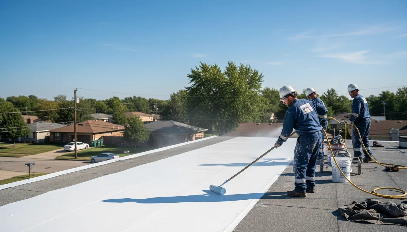 Commercial roof coating in Orlando, OK near me